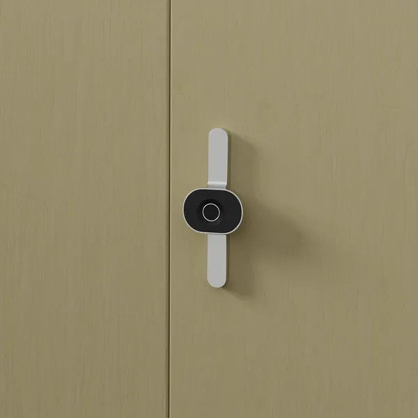 Silver_&_Black_Zinc_Fingerprint_Lock_For_Home_Security