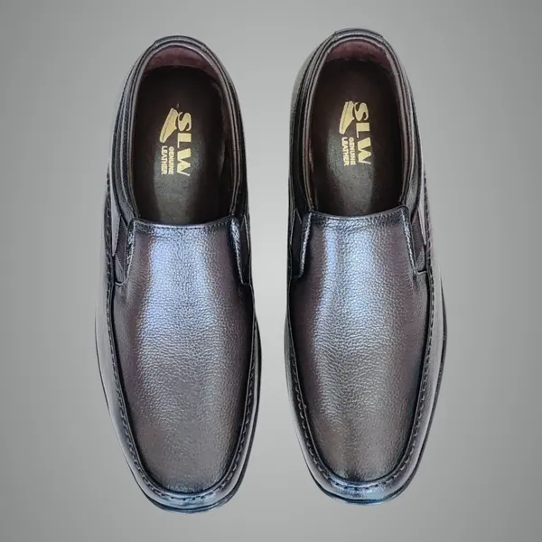 Black_Pure_Leather_Comfort_Casual_Slip-On_Shoes_For_Men