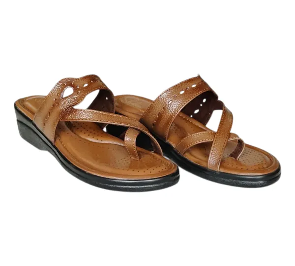 Tan_Pure_Leather_Heel_Platform_Sandals_For_Women