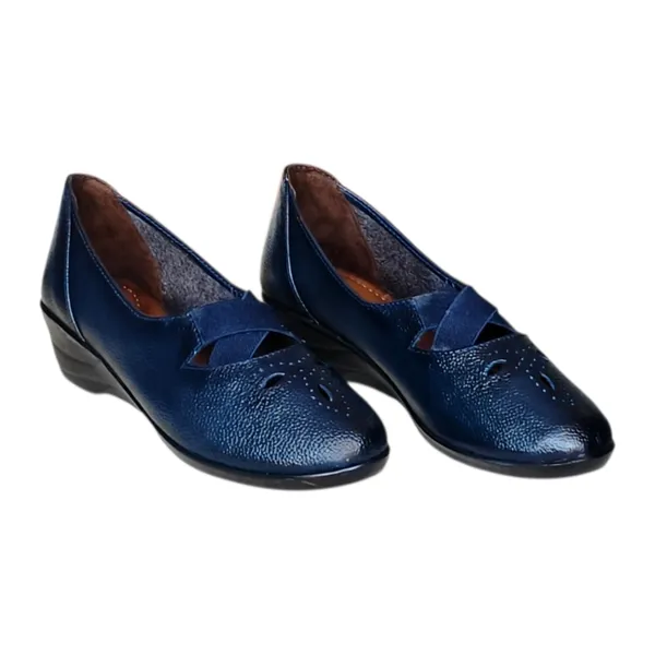 Blue_Pure_Leather_Heel_Belly_For_Women