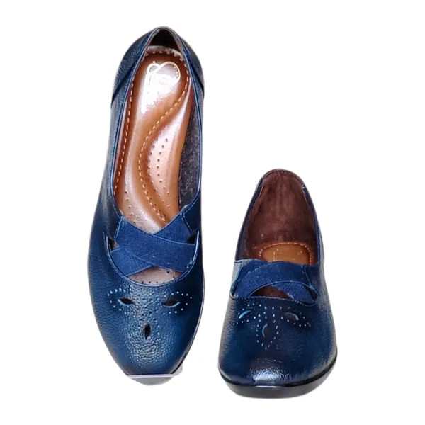 Blue_Pure_Leather_Heel_Belly_For_Women