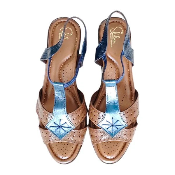 Blue_&_Tan_Pure_Leather_Heel_Sandals_For_Women