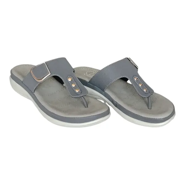 Grey_Pure_Leather_Flat_Heel_Ortho_Chappals_For_Women