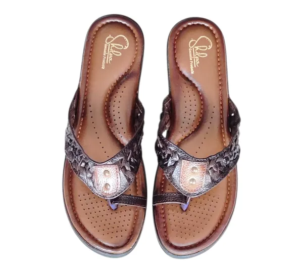 Brown_Pure_Leather_Heel_Platform_Sandals_For_Women