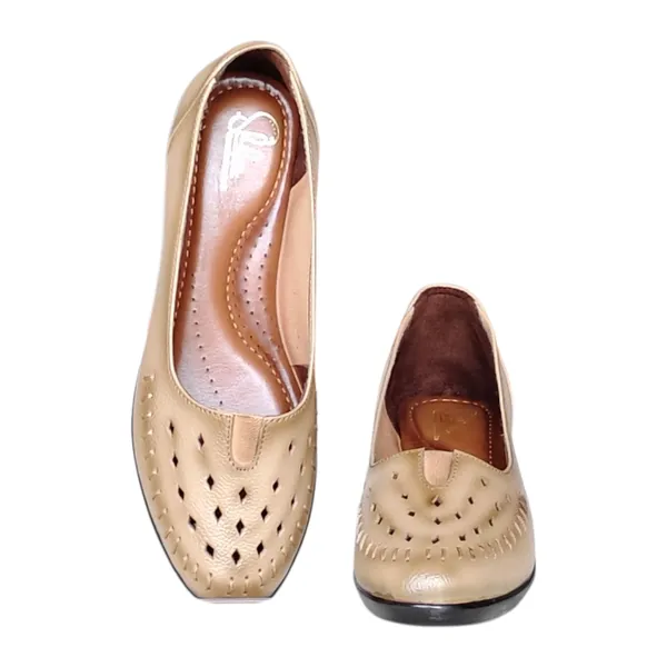 Beige_Pure_Leather_Heel_Belly_For_Women