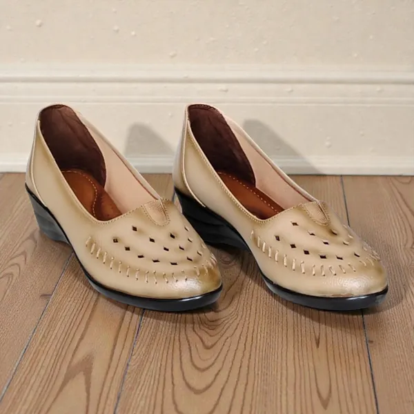 Beige_Pure_Leather_Heel_Belly_For_Women