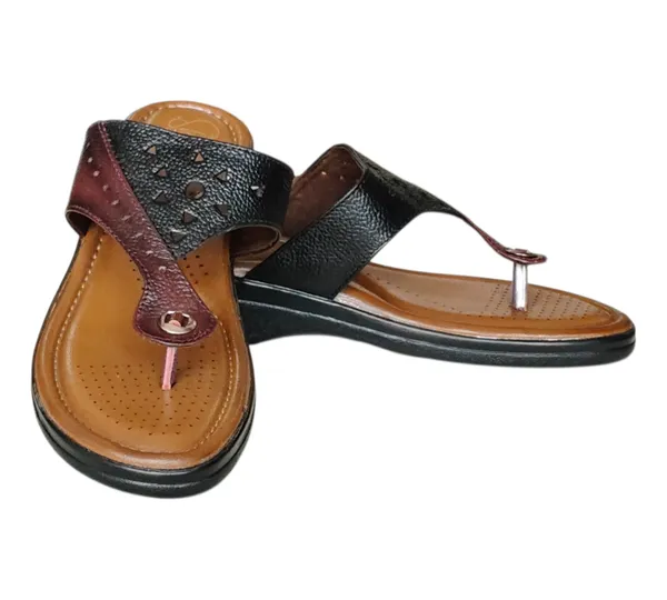 Black_&_Cherry_Pure_Leather_Heel_Platform_Sandals_For_Women