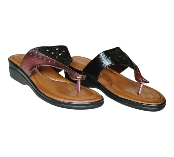 Black_&_Cherry_Pure_Leather_Heel_Platform_Sandals_For_Women