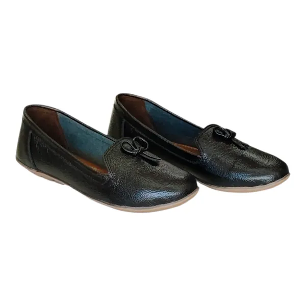 Black___Pure_Leather_Minimalist__Flat_Heel_Belly_Shoes_For_Women
