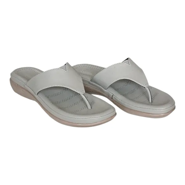 Grey_Pure_Leather_Flat_Heel_Ortho_Chappals_For_Women