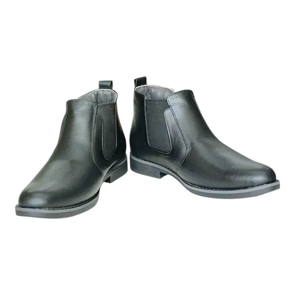 Black_Pure_Leather_Classic_Leather_Boots_For_Men