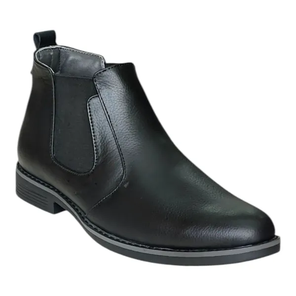 Black_Pure_Leather_Classic_Leather_Boots_For_Men