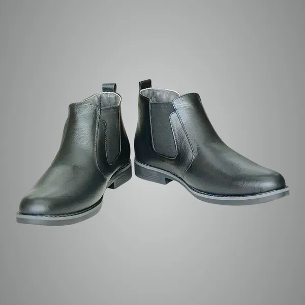 Black_Pure_Leather_Classic_Leather_Boots_For_Men