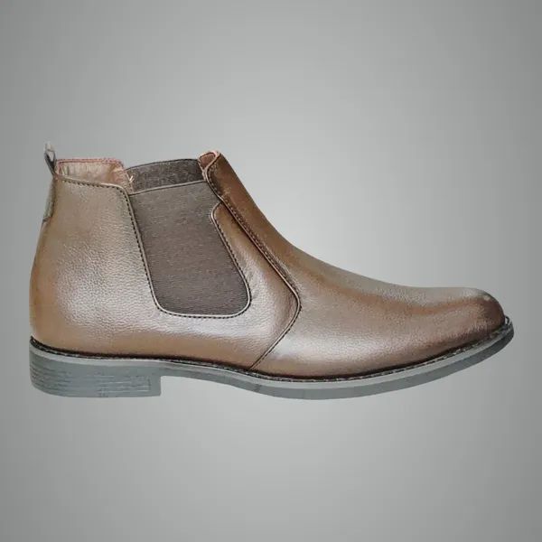 Brown_Pure_Leather_Classic_Leather_Boots_For_Men