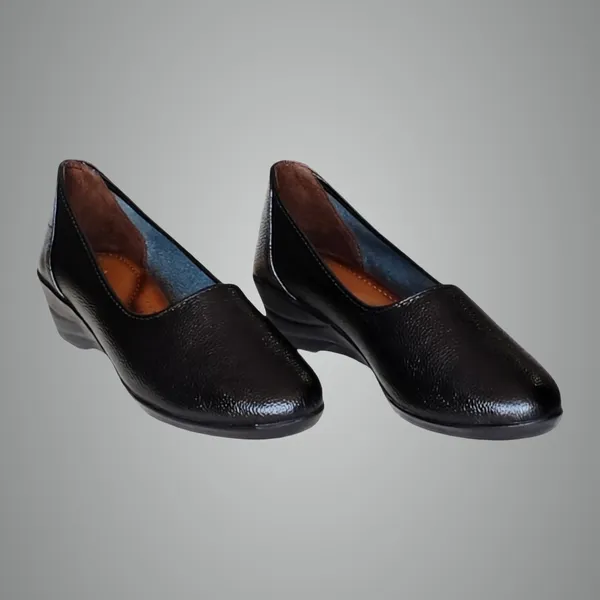 Black_Pure_Leather_Heel_Belly_For_Women