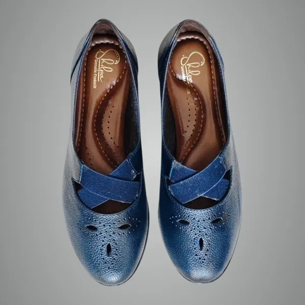 Blue_Pure_Leather_Heel_Belly_For_Women