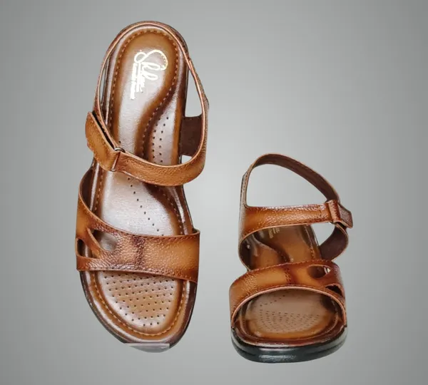 Tan_Pure_Leather_Heel_Platform_Sandals_For_Women