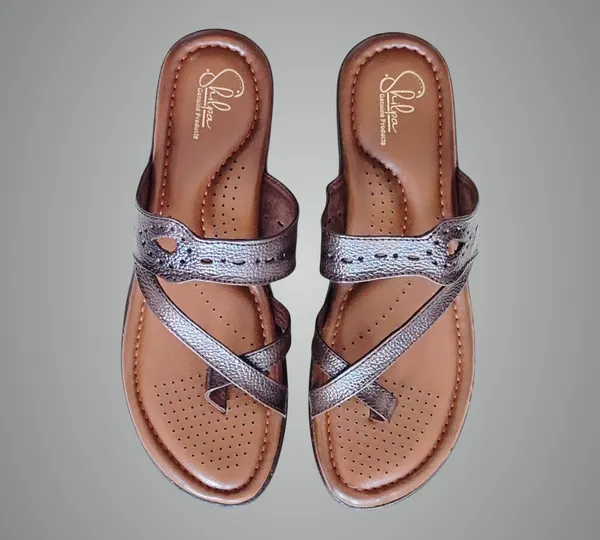 Brown_Pure_Leather_Heel_Platform_Sandals_For_Women