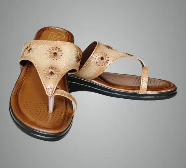 Brown_Pure_Leather_Heel_Platform_Sandals_For_Women
