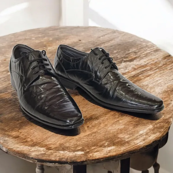 Black_Pure_Leather_Classic_Derby_Lace-Up_Shoes_For_Men