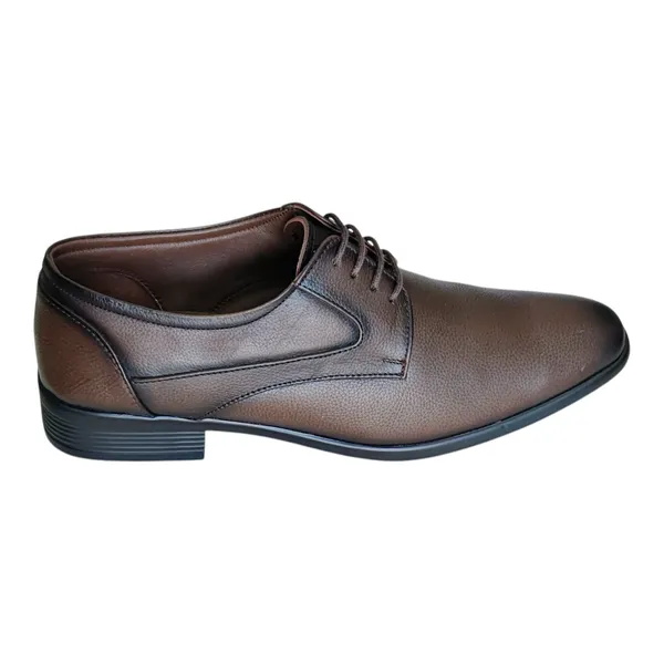 Brown_Pure_Leather_Formal_Derby_Shoes_For_Men