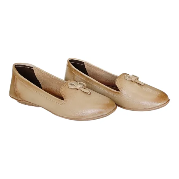 Beige___Pure_Leather_Minimalist__Flat_Heel_Belly_Shoes_For_Women