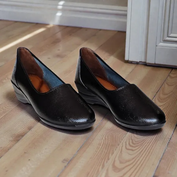 Black_Pure_Leather_Heel_Belly_For_Women