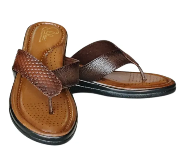 Brown_Pure_Leather_Heel_Platform_Sandals_For_Women