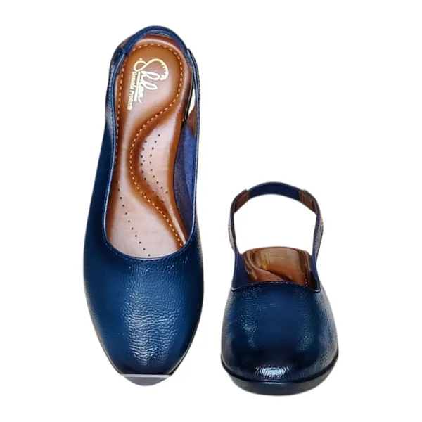 Blue_Pure_Leather_Heel_Sandals_For_Women