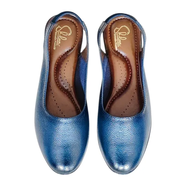 Blue_Pure_Leather_Heel_Sandals_For_Women