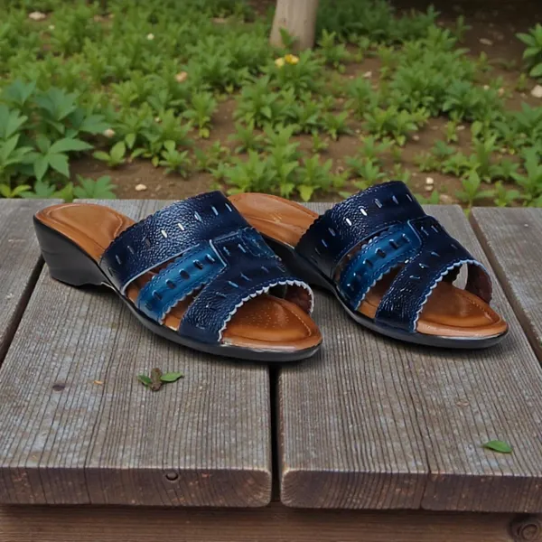 Blue___Pure_Leather_Heel_Sandals_For_Women