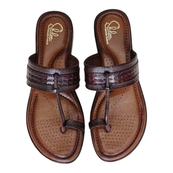 Brown_Pure_Leather__Flat_Chappals_For_Women