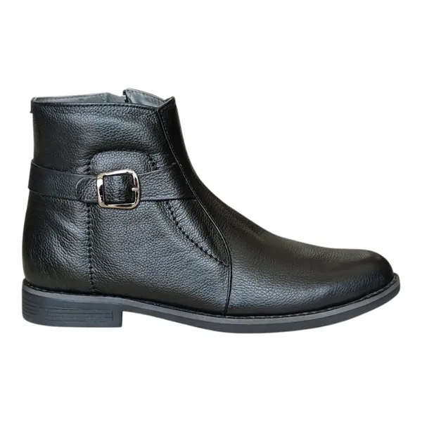 Black_Pure_Leather_Rugged_Ankle_Length_Boots_For_Men