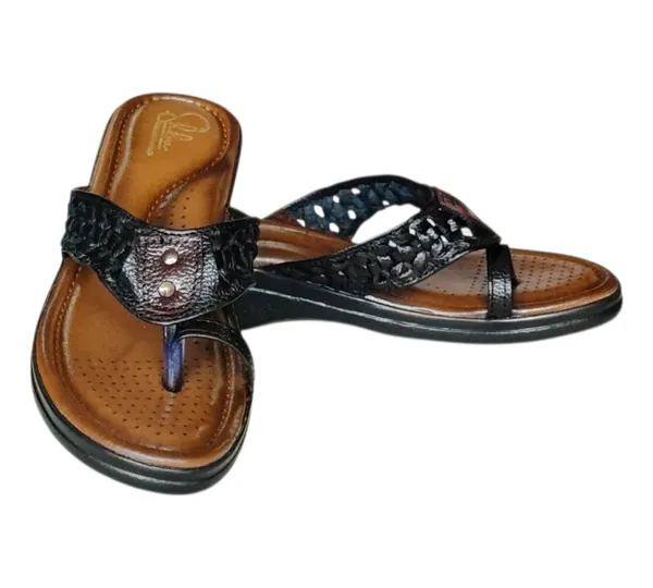 Black_Pure_Leather_Heel_Platform_Sandals_For_Women