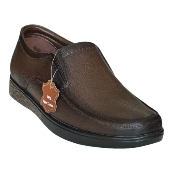 Brown_Pure_Leather_Breathable_Daily_Slip-On_Shoes_For_Men