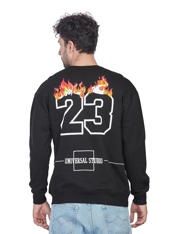 Black_100%_Cotton_Los_Angeles_Printed_Crewneck_Sweatshirt_For_Men