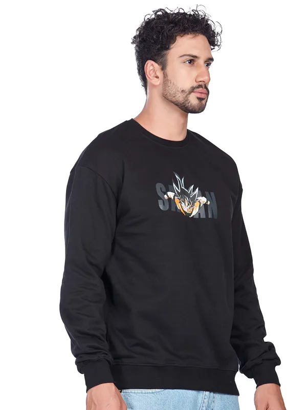 Black_100%_Cotton_Dragon_Ball_Z_Goku_Super_Saiyan_Printed_Sweatshirt_For_Men