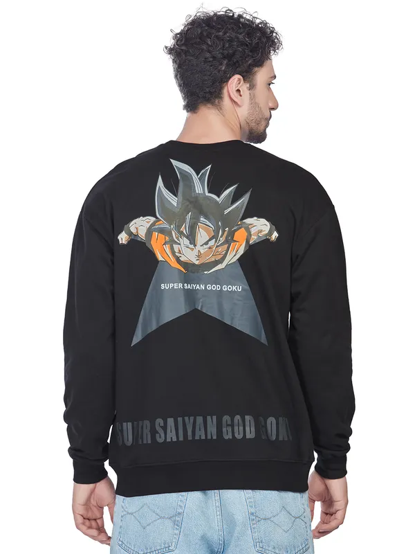 Black_100%_Cotton_Dragon_Ball_Z_Goku_Super_Saiyan_Printed_Sweatshirt_For_Men