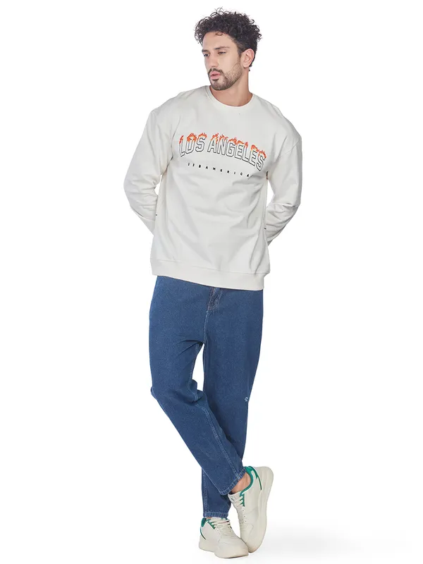 White_100%_Cotton_Los_Angeles_Printed_Crewneck_Sweatshirt_For_Men