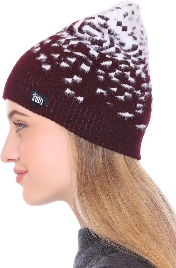 Maroon_Skull_Cap_Cap_For_Women