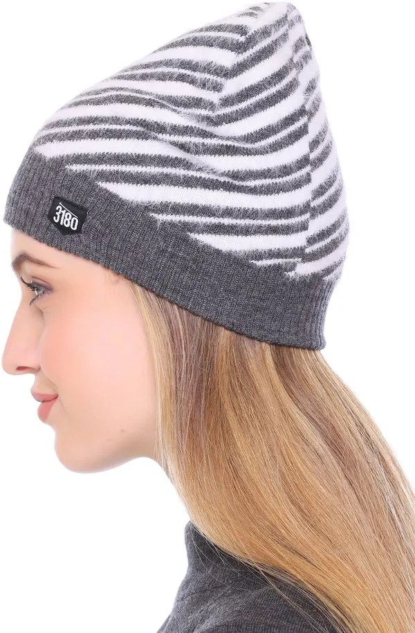Grey_Self_Design_Skull_Cap_Cap_For_Women