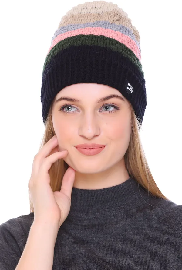 Multicolor_Self_Design_Skull_Cap_Cap_For_Women