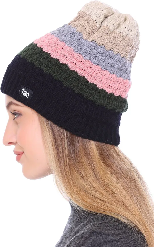 Multicolor_Self_Design_Skull_Cap_Cap_For_Women