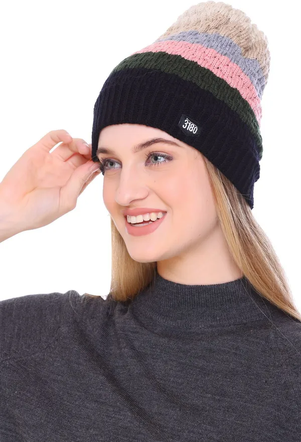 Multicolor_Self_Design_Skull_Cap_Cap_For_Women