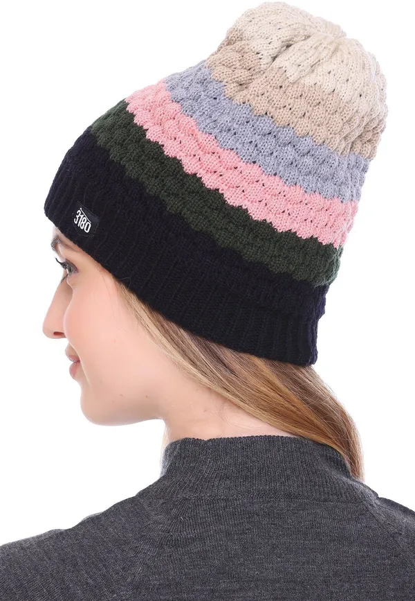 Multicolor_Self_Design_Skull_Cap_Cap_For_Women