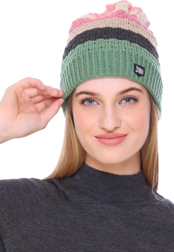 Multicolor_Self_Design_Skull_Cap_Cap_For_Women