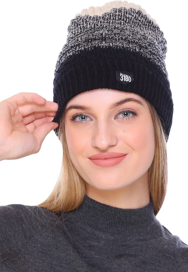 Black_Self_Design_Skull_Cap_Cap_For_Women