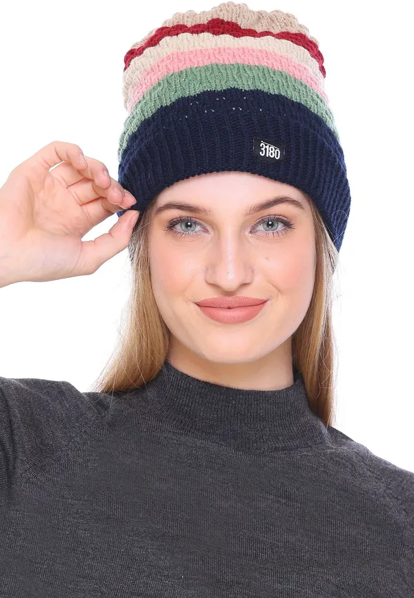 Multicolor_Self_Design_Skull_Cap_Cap_For_Women