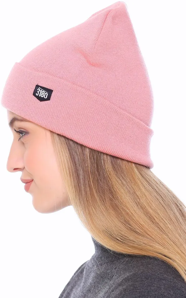 Pink_Solid_Skull_Cap_Cap_For_Women