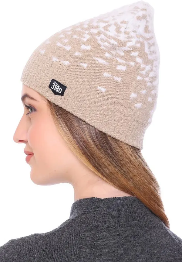 Beige_Self_Design_Skull_Cap_Cap_For_Women